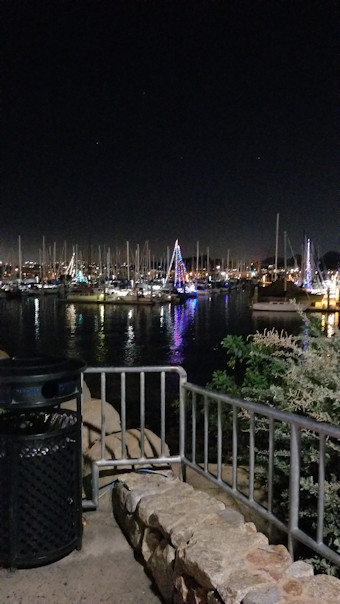 Lights in the harbor