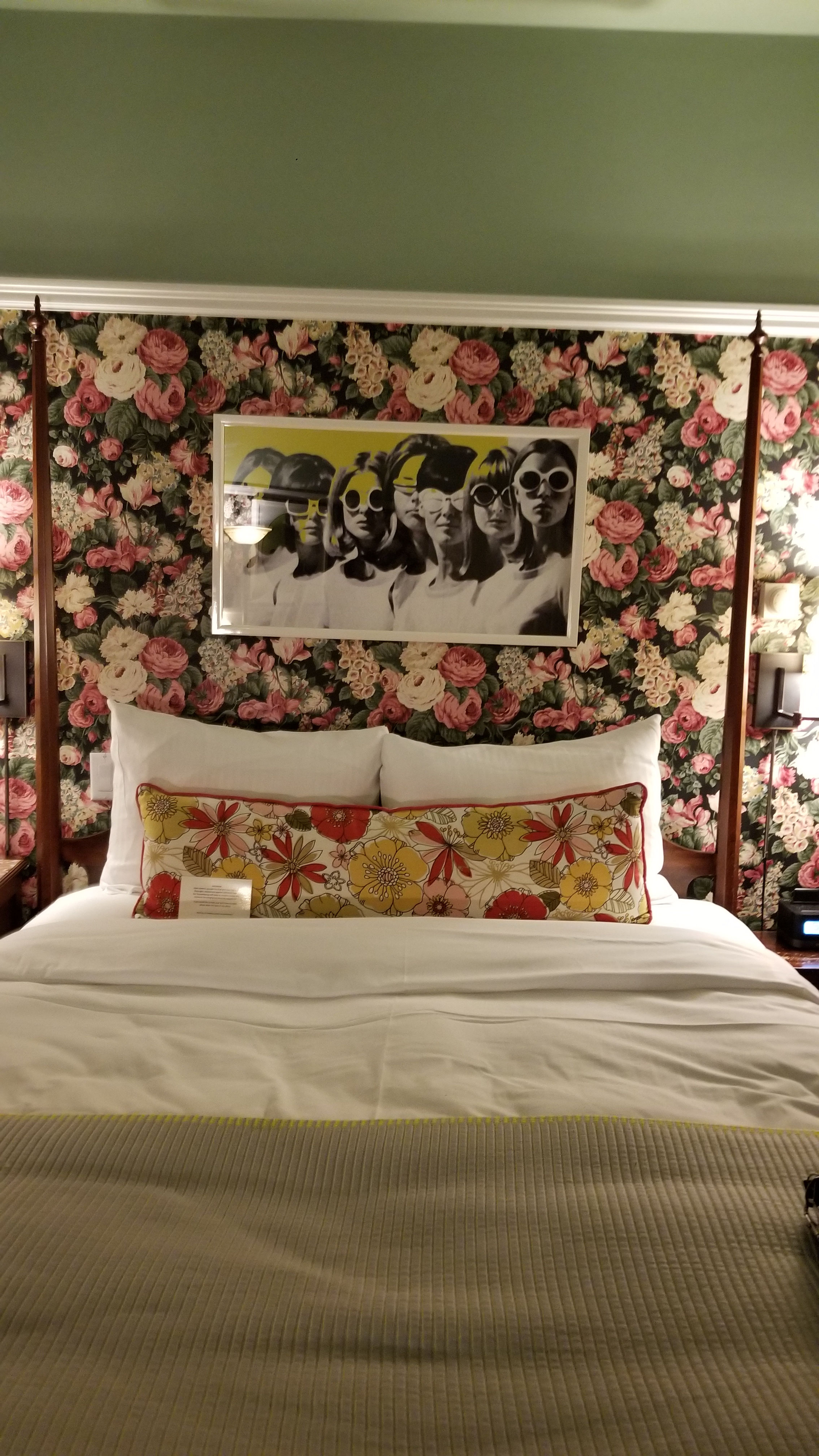 Poseter over the bed